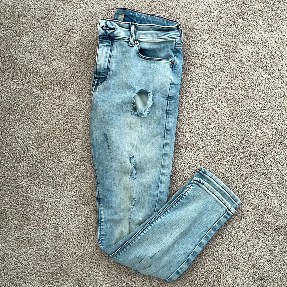 Mens Distressed Jeans